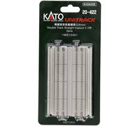 KATO N Gauge 20-422 doppio binario linea retta elevata 124 mm (2 pezzi) / Gia...