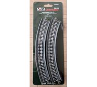 KATO N Gauge 20-510 Single track Binario curvo elevato R282-45 ° (2 pezzi) / ...