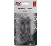 KATO N Scala 20-176 Unitrack Compatto 117mm (4 5/8) Raggio 45 Gradi Curva Pista
