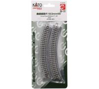 Kato N Scala Unitrack Compatto Curva Linea R183-45 Gradi 4 Pezzi 20-172 Modello