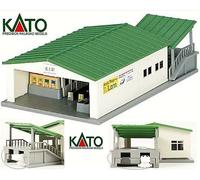 KATO STAZIONE FERROVIARIA LOCALE di INGRESSO TRENI con PENSILINA DISCESA SCALA-N