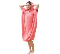 Kato Tirrinia Cappotto da Surf con Cappuccio, Asciugamano ad Asciugatura Rapida, Abito da Spiaggia, Accappatoio da Surf Impermeabile e Resistente alla Sabbia, Bagno da Bagno, Grande Rosa