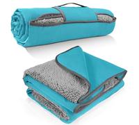 Kato Tirrinia coperta impermeabile per esterni - Coperta termica da campeggio, da viaggio, da picnic con fodera in Sherpa, coperta isolante termica per campeggio, auto e cani, 150 x 200 cm
