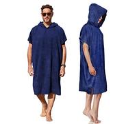 Kato Tirrinia Microfibra Asciugamano in Spugna da Surf, Poncho da Bagno con Cappuccio per Sauna e Spiaggia, Accappatoio per Adulti e Uomo