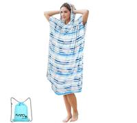 Kato Tirrinia - Poncho da bagno in microfibra, asciugamano da surf, asciugamano per la sauna, per donna e uomo, grande poncho da surf, poncho da spiaggia per adulti, asciugamano da spiaggia con