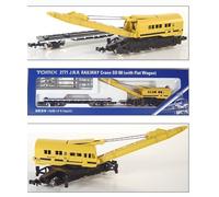 KATO-TOMIX 2771 GRU FERROVIARIA ROTANTE 96Ton con CARRO APPOGGIO SCALA N-1/160