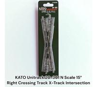 KATO Unitrack 20-301 scala N 15° incrocio destro binario X-Track intersezione