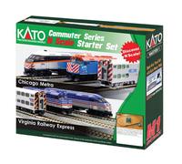 Kato USA Model Train Products N MP36PH and Gallery Bi-Level Commuter Series Chic