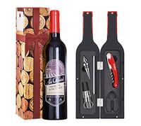 Kato Wine Cavatappi, Kit apribottiglie per Vino, Set di Accessori per Vino, 5 Pezzi, Regalo di San Valentino Perfetto per Amanti del Vino e Bevitori, Rosso