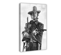 KATONG Stampa su tela con Clint Eastwood The Outlaw Josey Wales 1975, decorazione per camera da letto, ufficio, camera da letto, regalo, 50 x 75 cm