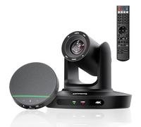 KATOVJJTS All-in-One - Telecamera PTZ 4K UHD, videocamera per videoconferenze con zoom ottico 10X e vivavoce e microfoni Bluetooth, facile installazione per chiesa e riunioni