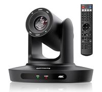 KATOVJJTS Sistema di telecamere PTZ per videoconferenze con zoom ottico 20X, telecamera 4K UHD Live Streaming per culto in chiesa, telecamera USB HDMI funziona con Vmix, Zoom, OBS, YouTube Livestream