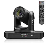 KATOVJJTS Telecamera PTZ 4K con zoom ottico 20X, telecamera PTZ 4K NDI con tracciamento automatico AI (Gen3), streaming live per culto in chiesa, USB 3.0 PoE HDMI IP Work con Vmix, OBS, YouTube, Zoom