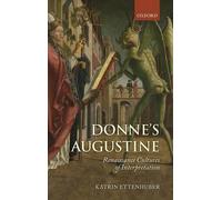 Katrin Ettenhuber Donne's Augustine (Copertina rigida)