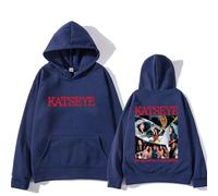 KATSEYE Felpa con cappuccio unisex con scritta "The Beautiful Chaos Fan Support" - Felpa con cappuccio stampata su entrambi i lati, streetwear alla moda per EYEKONS, Marina Militare, M