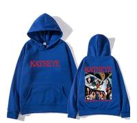 KATSEYE Felpa con cappuccio unisex con scritta "The Beautiful Chaos Fan Support" - Felpa con cappuccio stampata su entrambi i lati, streetwear alla moda per EYEKONS, Blu, M