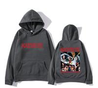 KATSEYE The Beautiful Chaos Moda Felpe con Cappuccio Uomo/Donna retrò Harajuku Felpe Maniche Lunghe Maglioni Pullover Autunno/Inverno Abbigliamento Streetwear-Dark Gray||s