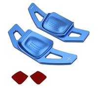 Katsiro 2 Pezzi Paddle Volante Dell'Auto in Alluminio per VW Touran/Golf 8 MK8, Decorazione Del Rivestimento Esteso Del Cambio Al Volante (Blu)