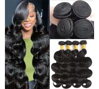 Katspon fasci di capelli umani 12A 45 50 61 pollici fasci di onde del corpo 100% capelli vergini brasiliani non trattati 4 fasci offerte estensioni dei capelli umani fasci di tessitura rapida capelli