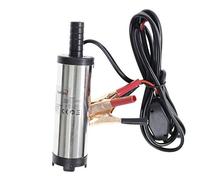 KATSU 12V 38mm Pompa di Trasferimento del Carburante Diesel Olio in Acciaio Inossidabile, Sommergibile Acqua Pompa con Clip e 3m Cavo per Campeggio, Auto, Caravan, Marino, Barca 482106