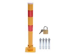 KATSU Barriera Parcheggio Auto Dissuasore Posta Pieghevole Palo di Barriera di Blocco del Parcheggio per Auto, Giallo e Rosso, 60cm Altezza (Gamma Budget)