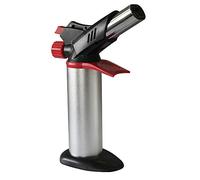 KATSU Bruciatori da Cucina Torcia Cucina, Mini Cucina Cannello a Doppia Testa con Blocco di Sicurezza e Doppia Fiamma Regolabile per Cucinare Cuocere Saldare Riscaldare 324104