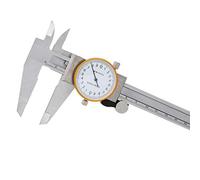 KATSU Calibro a Quadrante 200mm 8" in Acciaio Inossidabile Micrometro Vernier a 4 Vie con Testa Antiurto e Bloccabile ad Alta Precisione 401231