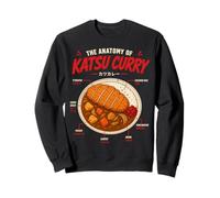 Katsu Curry Anatomia Giapponese Cibo Arte Illustrazione Felpa