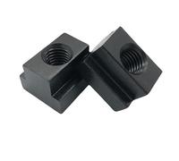 KATSU Dadi a T delle scanalature a T M8, 4 Pezzi, Dadi a T con Finitura Ossida Nera in Acciaio al Carbonio Si Adattano alle Scanalature a T nelle Tabelle delle Macchine Utensili