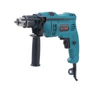 KATSU Electric Impact Drill 500W with 13mm Chuck, Variable Speed and 360° Rotating Handle, for Drilling Wood, Brick, Metal and Concrete (Budget)