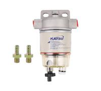 KATSU Filtro Carburante, Separatore d'Acqua per Filtro Carburante Diesel R12T per Motori Diesel Marine Barche Trucks Trattori Generatori Elettrici 482731