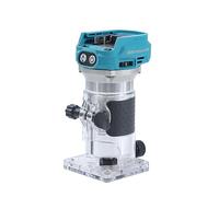 KATSU FIT-BAT 18V Cordless Legno Trimmer Laminatore Router Falegname con Base per taglierina, 3 Pinze Mandrini 1/4", 6 mm e 8 mm, Senza Batteria e Caricabatterie 102770