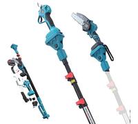 KATSU FIT-BAT 21V Motosega a Batteria Telescopica Esteso Fino a 253 cm Kit 3 in 1 con 3,0 Ah Batteria, Brushless Motosega e Forbice Potatura, per Potatura di Rami di Alberi