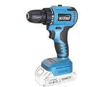 KATSU FIT-BAT Brushless Trapano Avvitatore a Batteria 21V Compatte 2 Velocità, Luce a LED e 10mm Mandrino Autoserrante per Casa DIY, senza Batteria