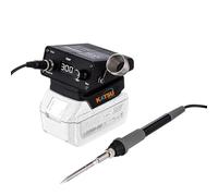 KATSU FIT-BAT Stazione Saldatura a Batteria 18V/21V Digitale con Temperatura Regolabile, Ideale per Riparazioni Elettriche ed Elettroniche DIY, Senza Batteria