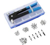 KATSU Kit Dado Mano Rivetto Pistola 86 Pezzi Inserti per Dadi per Rivetti Filett