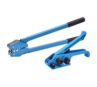 KATSU Kit di reggiatura manuale per reggette Pallet per reggette in acciaio Utensile per piegatura tenditore per impieghi gravosi 12mm, ideale per reggetta in plastica PET/PP di larghezza 11-19mm