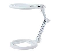 KATSU Lampada LED da Scrivania con Ingrandimento Fino a 2X, Lente d'Ingrandimento in Vetro Ottico Illuminata a Mani Libere con Luce a LED per Gioielli, Artigianato, Lettura 990748