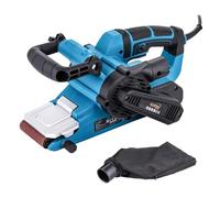 KATSU Levigatrice a Nastro 900W 76x533mm, 6 Velocità, Impugnatura Anteriore Regolabile, Cambio Nastro Senza Attrezzi, Sacchetto Polvere e Nastro P80 Incluso