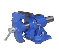KATSU Morsa da Banco 4" 100mm, Morsetto da Tavolo per Banco da Lavoro Multiuso con Base Girevole a 360 Gradi, per Meccanici e Ingegneri 402364