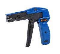KATSU Pistola per Fascette per Cavi, Pistola per Fascette con Cerniera Professionale Tenditore e Strumento di Taglio con Taglio Automatico per Fascette in Nylon di Plastica 417513