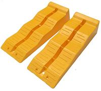 KATSU Rampe di Livellamento per Roulotte 2 Pezzi 5 TON Cunei Livellamento Camper da Campeggio in Plastica per Impieghi Gravosi a 3 livelli per Garage Officina Auto Camion 161912