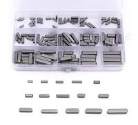 KATSU Set di Chiavi per Albero Mortatore 140 Pezzi 3mm-6mm Kit di Assortimento di Elementi di Fissaggio per Puleggia con Chiave in Piuma con Estremità Tonda per l'Industria Meccanica