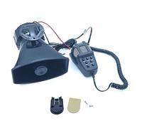 KATSU Siren per Auto 7 Toni 12V 100W con Microfono, Veicolo Forte Corno Allarme Traffico per Motocicli Vigili del Fuoco Ambulanza Altoparlante Amplificatore del Suono di Emergenza