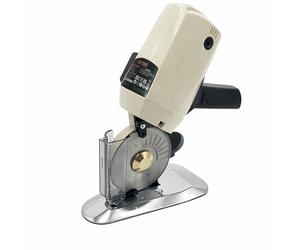 KATSU Taglierina Elettrica per Tessuti 220V 200W, Lama Diametro 100mm e 25mm Spessore di Taglio Massimo, Ideale per Tessile Pelle Taglio Carta, Lama Extra Inclusa 103915