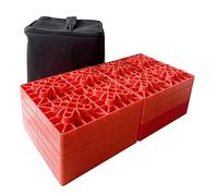 TOPWAY KATSU Tools 10 Pezzi Blocchi in Plastica per Livellamento Roulotte per Impieghi Gravosi, Blocco di Supporto per Ruote Auto Ideale per Livellare Ruote Singole e Doppie, Livellatrici per Camper