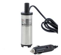 KATSU Tools 12V 38mm Pompa sommergibile in acciaio inossidabile Pompa di trasferimento carburante diesel con spina accendisigari per auto camion barca veloce roulotte olio fluido rifornimento