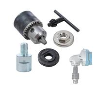 KATSU Tools Adattatore per smerigliatrice angolare M14 femmina a M10 maschio, convertitore di filettatura con mandrino da 10 mm e dadi flangiati, adatto per punte centrali, dischi abrasivi, tamponi