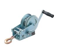 KATSU Tools Argano manuale resistente, capacità 1587,6 kg, cavo in acciaio da 10 m, sistema di cambio a 2 velocità, verricello manuale per rimorchio, per auto, roulotte, barca, camion, SUV, recupero