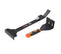 KATSU Tools Barra di trazione resistente da 50,8 cm e leva leva leva 27,9 cm, 2 pezzi, versatile per pavimenti in legno laminato, battiscopa per installazione installazione strumento di rimozione